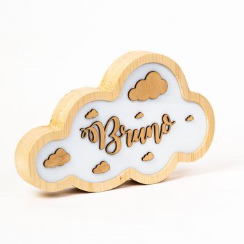 Lámpara de noche para niños y bebés en forma de nube