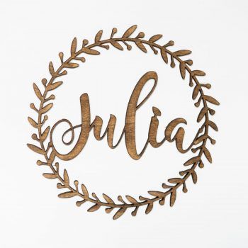 Nombre decorativo personalizado rama