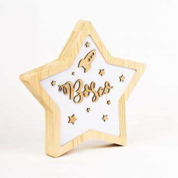 Lámpara Personalizada Estrella Cohete
