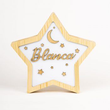 Lámpara Personalizada Estrella Luna
