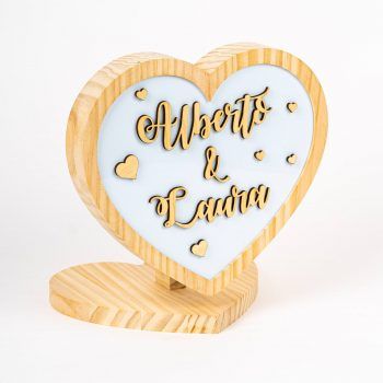 Lámpara infantil en forma de corazón