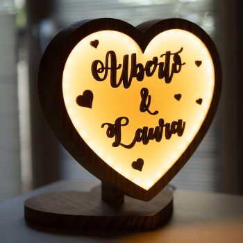 Lámpara quitamiedos corazón infantil