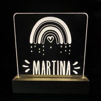 Lámpara Personalizada Transparente Rainbow