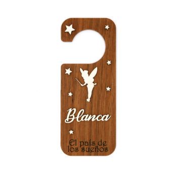 Placa decorativa de madera personalizada modelo hada madrina 4
